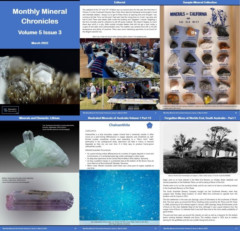 Monthly Mineral Chronicles Vol 5 No 3