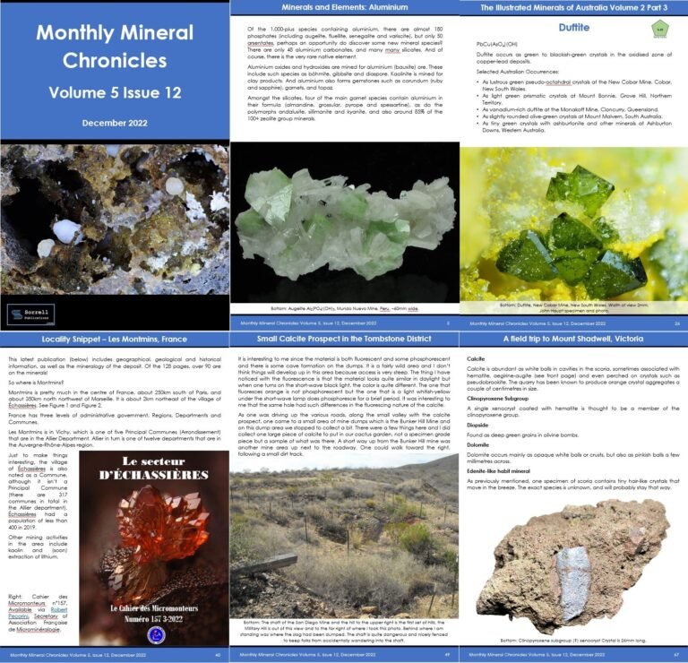 Monthly Mineral Chronicles Vol 5 No 12