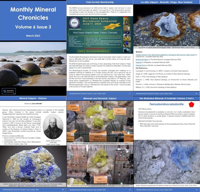 Monthly Mineral Chronicles Vol 6 No 3