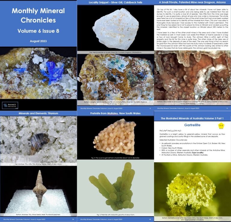 Monthly Mineral Chronicles Volume 6 Issue 8