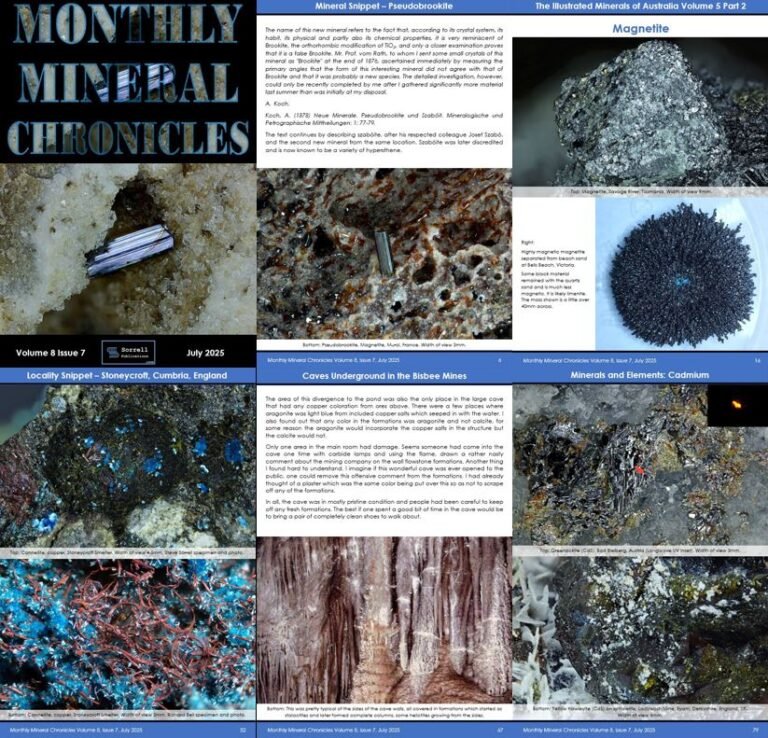 Monthly Mineral Chronicles Volume 8 Issue 7