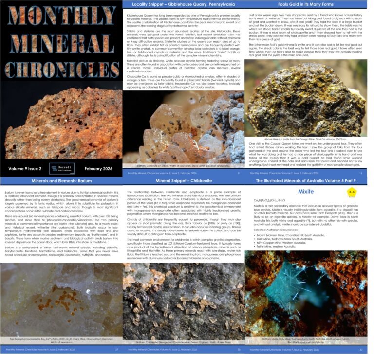 Monthly Mineral Chronicles Volume 9 Issue 2